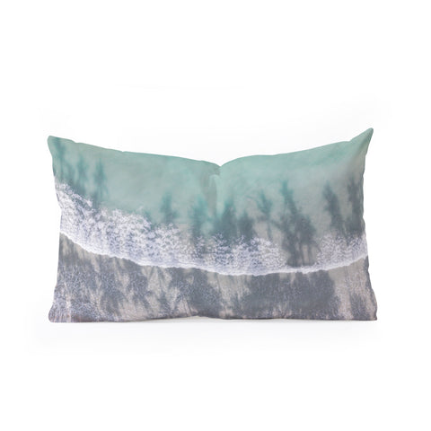 raisazwart Turquoise water Tropical travel Oblong Throw Pillow