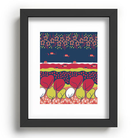 Raven Jumpo Matisse Inspired Flowers And Trees Recessed Framing Rectangle