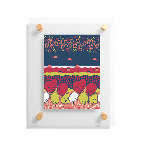Raven Jumpo Matisse Inspired Flowers And Trees Floating Acrylic Print