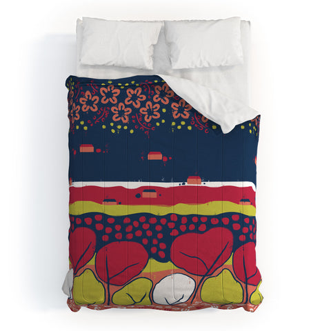 Raven Jumpo Matisse Inspired Flowers And Trees Comforter
