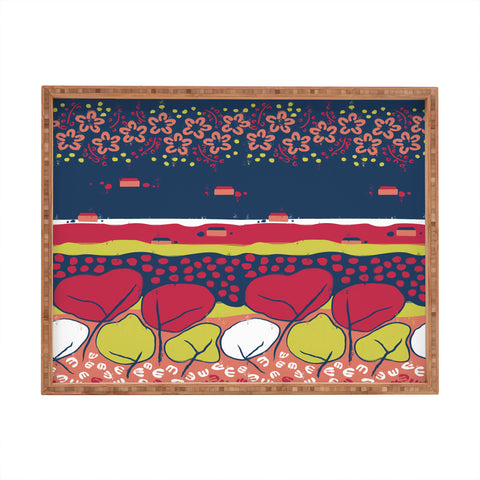 Raven Jumpo Matisse Inspired Flowers And Trees Rectangular Tray