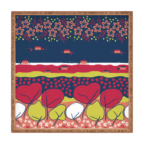 Raven Jumpo Matisse Inspired Flowers And Trees Square Tray