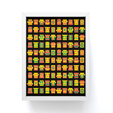 Raven Jumpo Metal Mugshots Coral Framed Mini Art Print