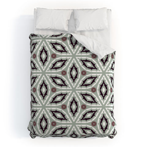 Raven Jumpo Muted Geo Duvet Cover