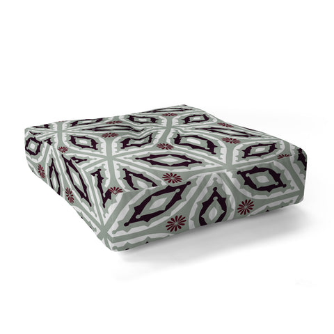 Raven Jumpo Muted Geo Floor Pillow Square