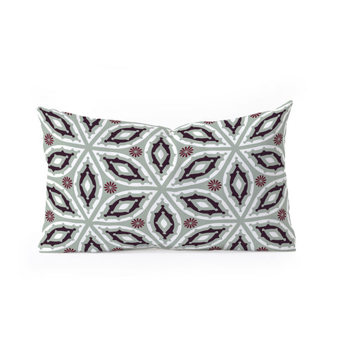 Raven Jumpo Muted Geo Oblong Throw Pillow
