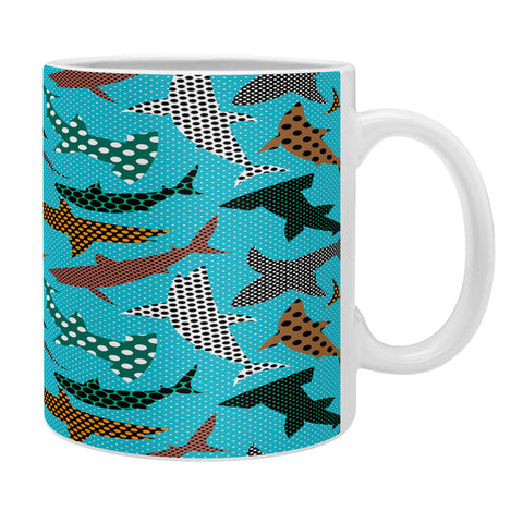 Raven Jumpo Polka Dot Sharks Coffee Mug