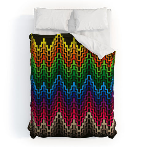 Raven Jumpo Rainbow Ikat Comforter