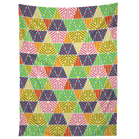 Raven Jumpo Stripey Triangles Tapestry
