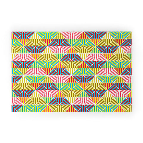 Raven Jumpo Stripey Triangles Welcome Mat