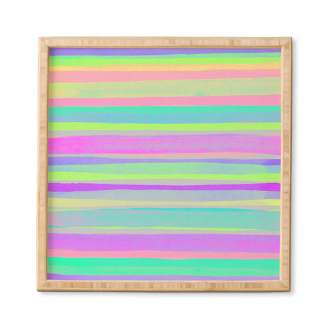 Rebecca Allen A Thousand Stripes I Love You Framed Wall Art