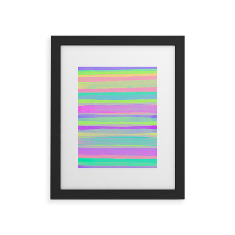 Rebecca Allen A Thousand Stripes I Love You Framed Art Print