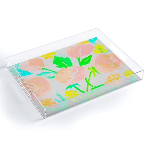 Rebecca Allen Blossom Dearie Acrylic Tray