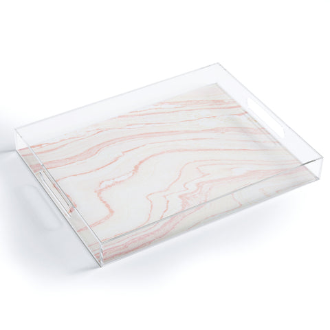 Rebecca Allen Blush Marble Acrylic Tray
