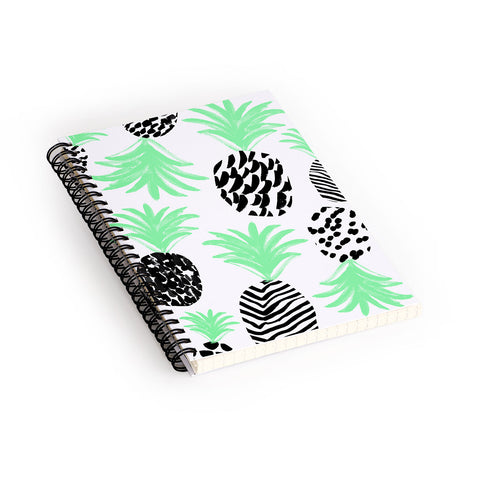 Rebecca Allen Classy Pineapples Spiral Notebook