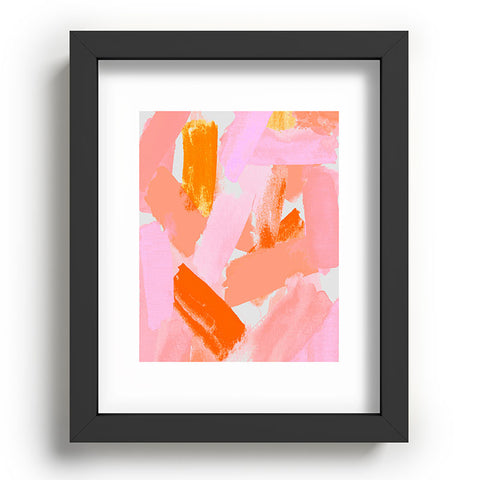Rebecca Allen Covered in Blush Recessed Framing Rectangle