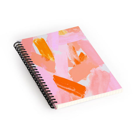 Rebecca Allen Covered in Blush Spiral Notebook