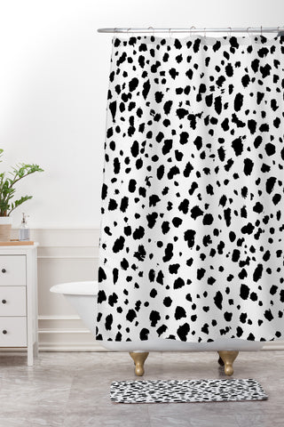 Rebecca Allen Dalmatian II Shower Curtain And Mat