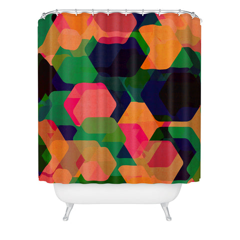 Rebecca Allen In The Land Of A Thousand Suns Shower Curtain