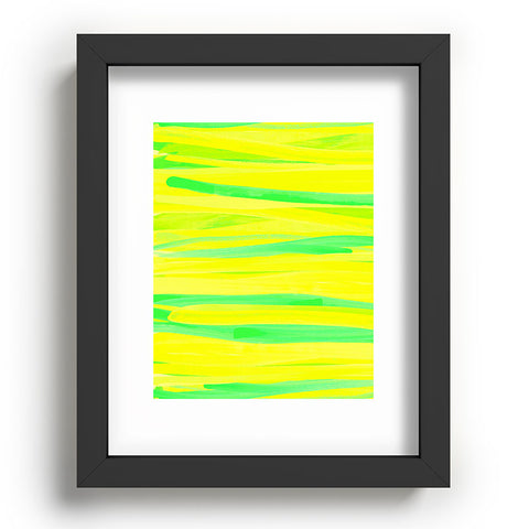 Rebecca Allen Lime Strokes Recessed Framing Rectangle