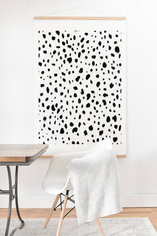 Rebecca Allen Miss Monroes Dalmatian Art Print And Hanger
