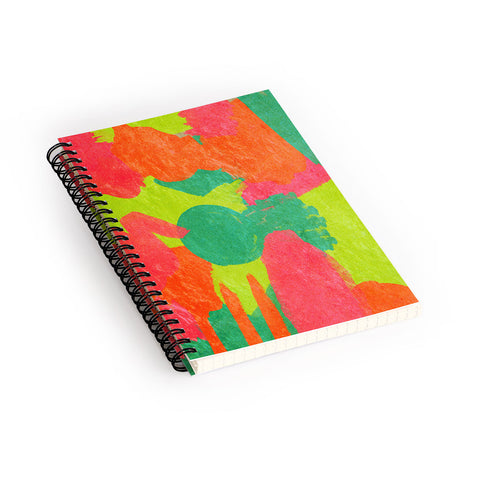 Rebecca Allen Neon Dreams Spiral Notebook