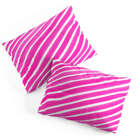 Rebecca Allen Pretty In Stripes Pink Pillow Shams