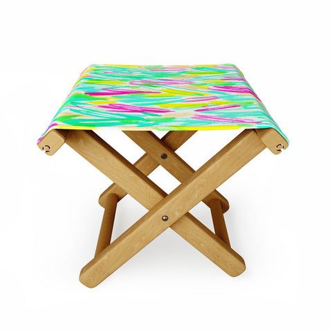Rebecca Allen Spring Blooms Brightly Folding Stool
