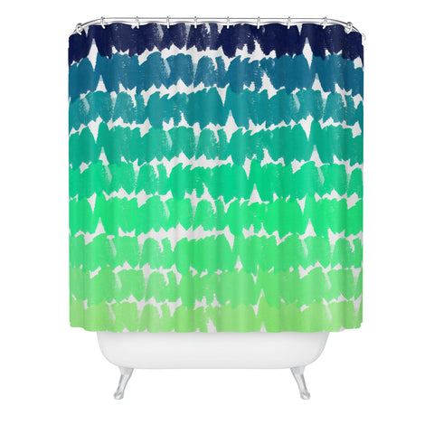 Rebecca Allen To The Blues Shower Curtain
