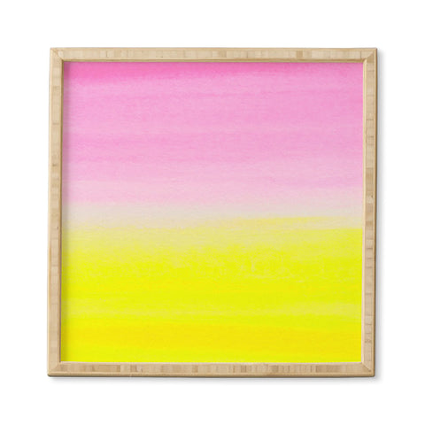 Rebecca Allen When Pink Met Yellow Framed Wall Art