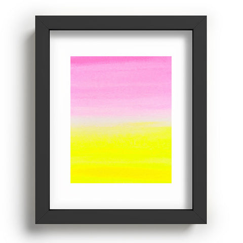 Rebecca Allen When Pink Met Yellow Recessed Framing Rectangle