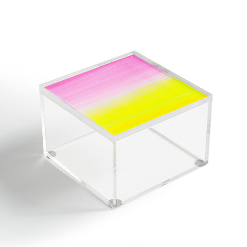 Rebecca Allen When Pink Met Yellow Acrylic Box