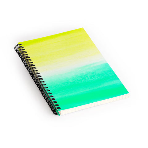 Rebecca Allen When Yellow Met Turquoise Spiral Notebook