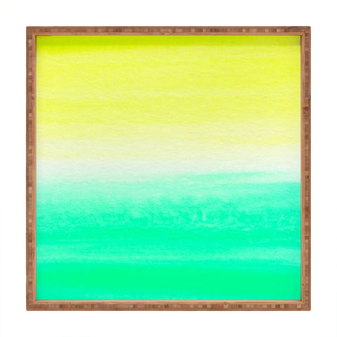 Rebecca Allen When Yellow Met Turquoise Square Tray