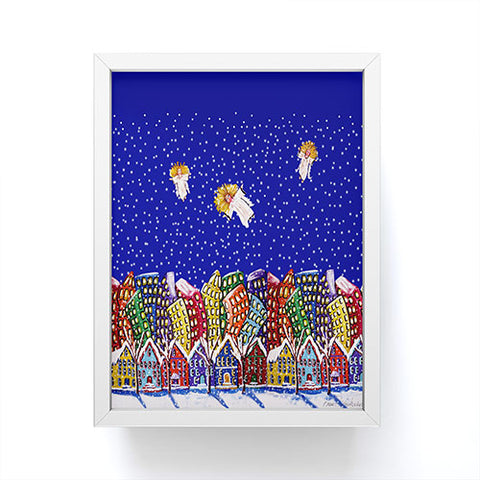 Renie Britenbucher 3 Christmas Angels Framed Mini Art Print