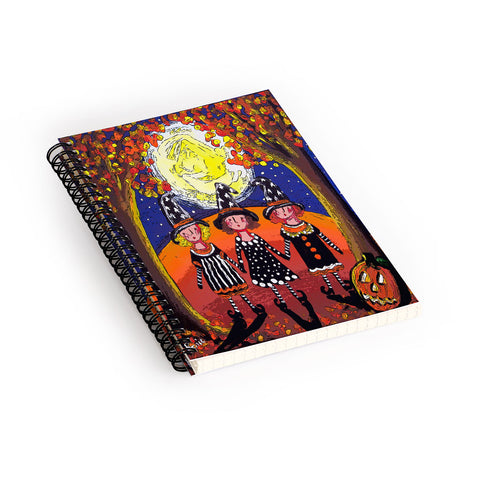 Renie Britenbucher 3 Little Witches Spiral Notebook