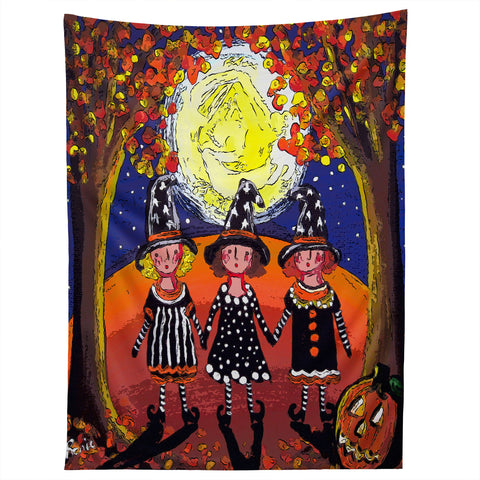 Renie Britenbucher 3 Little Witches Tapestry