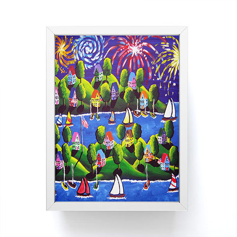 Renie Britenbucher 4th Of July Fireworks Framed Mini Art Print