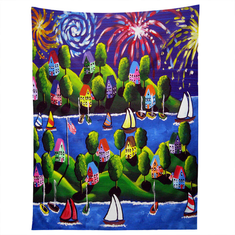 Renie Britenbucher 4th Of July Fireworks Tapestry