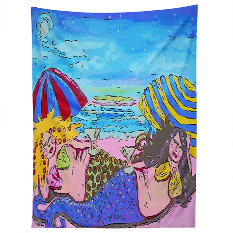 Renie Britenbucher Beached Mermaids Tapestry