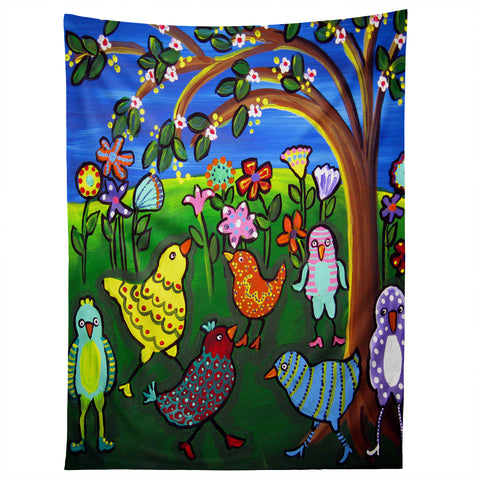 Renie Britenbucher Birdies and Blossoms Tapestry