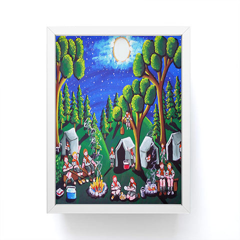 Renie Britenbucher Boy Scouts Camp Out Framed Mini Art Print