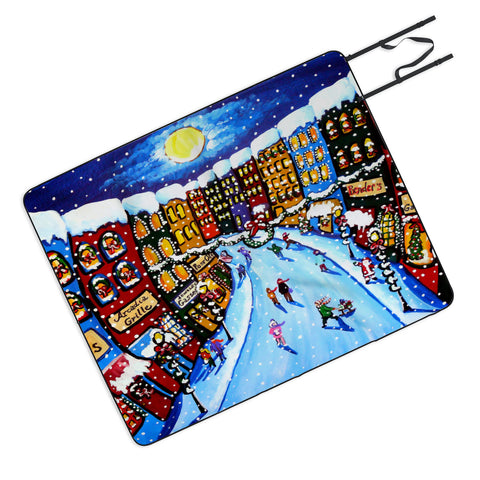 Renie Britenbucher Christmas Shoppers Picnic Blanket