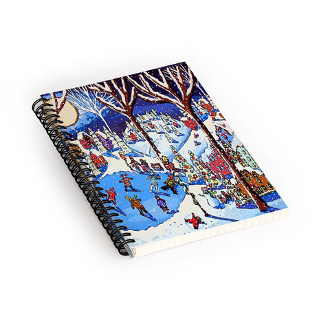 Renie Britenbucher Christmas Time Is Here Spiral Notebook