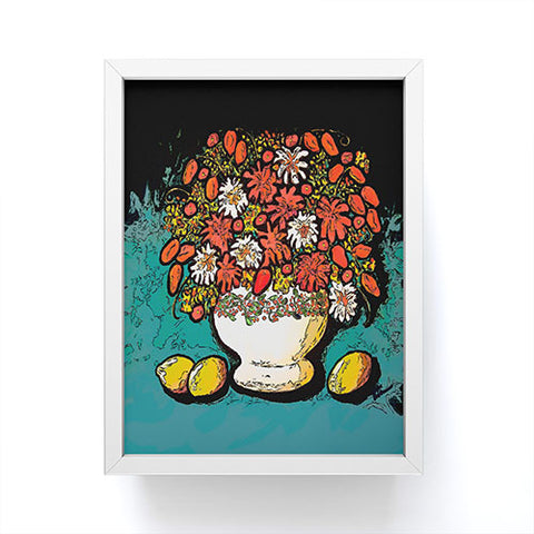 Renie Britenbucher Fall Bouquet With Lemons Framed Mini Art Print