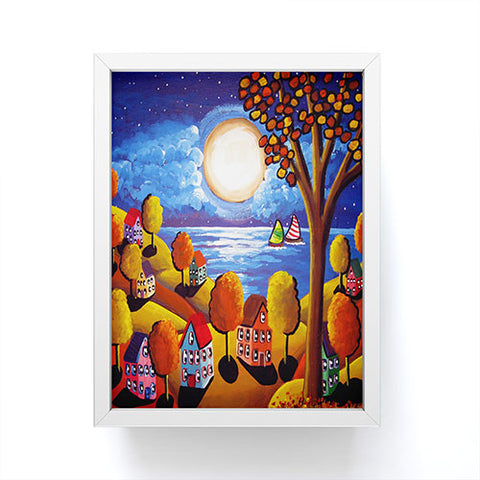 Renie Britenbucher Fall Night Sail Framed Mini Art Print
