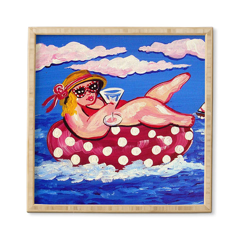 Renie Britenbucher Floating Martini Diva Framed Wall Art