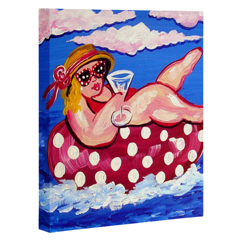Renie Britenbucher Floating Martini Diva Art Canvas