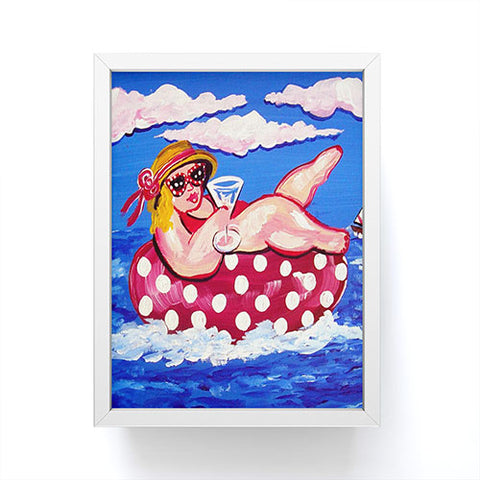 Renie Britenbucher Floating Martini Diva Framed Mini Art Print