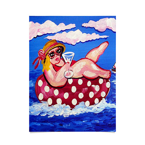 Renie Britenbucher Floating Martini Diva Poster